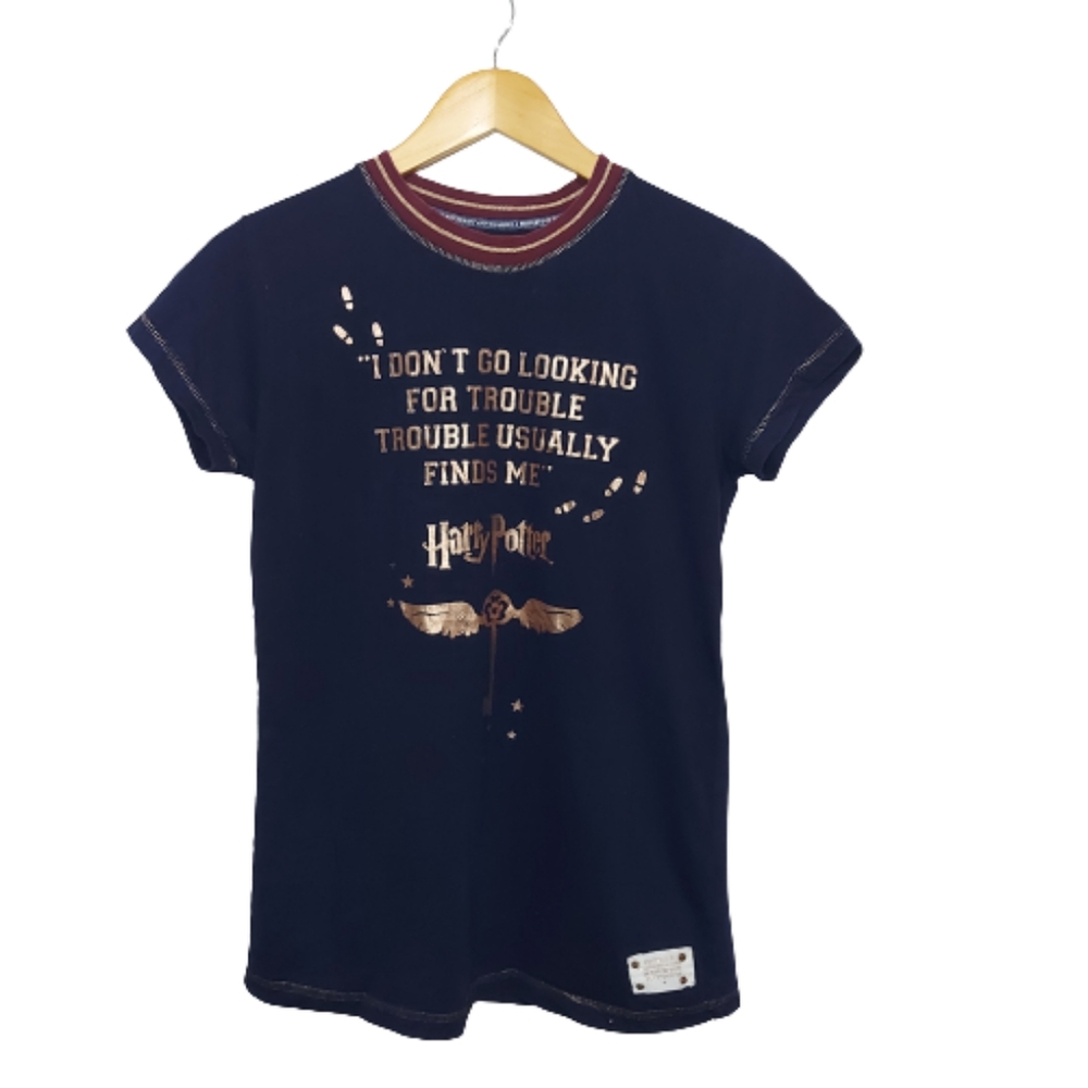 Harry Potter Official Blue Hogwarts Top